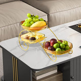 Maxbell Dessert Dividing Plate Dried Fruit Tray Storage Container for Nuts Cookies Yellow