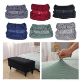 Maxbell Rectangle Ottoman Slipcover High Elastic storage Cover Removable