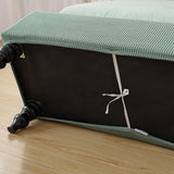 Maxbell Rectangle Ottoman Slipcover High Elastic storage Cover Removable