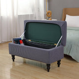 Maxbell Rectangle Ottoman Slipcover High Elastic storage Cover Removable