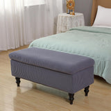 Maxbell Rectangle Ottoman Slipcover High Elastic storage Cover Removable