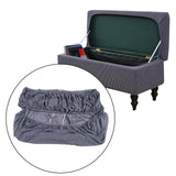 Maxbell Rectangle Ottoman Slipcover High Elastic storage Cover Removable