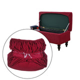 Maxbell Rectangle Ottoman Slipcover High Elastic storage Cover Removable