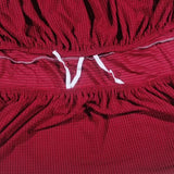 Maxbell Rectangle Ottoman Slipcover High Elastic storage Cover Removable