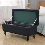 Maxbell Rectangle Ottoman Slipcover High Elastic storage Cover Removable