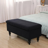 Maxbell Rectangle Ottoman Slipcover High Elastic storage Cover Removable