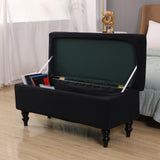 Maxbell Rectangle Ottoman Slipcover High Elastic storage Cover Removable