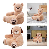 Maxbell Children Baby Plush Cartoons Small Sofa Chair Multiple Purposes for Home Bear