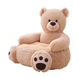 Maxbell Children Baby Plush Cartoons Small Sofa Chair Multiple Purposes for Home Bear