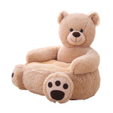 Maxbell Children Baby Plush Cartoons Small Sofa Chair Multiple Purposes for Home Bear