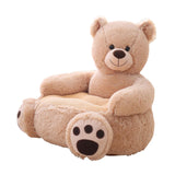 Maxbell Children Baby Plush Cartoons Small Sofa Chair Multiple Purposes for Home Bear