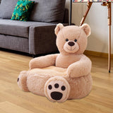 Maxbell Children Baby Plush Cartoons Small Sofa Chair Multiple Purposes for Home Bear