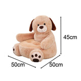 Maxbell Children Baby Plush Cartoons Small Sofa Chair Multiple Purposes for Home Dog