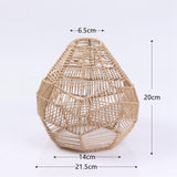 Maxbell Handwoven Lamp Shade Hanging Light Fixture Cover for Hotel Cafe Decoration