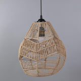 Maxbell Handwoven Lamp Shade Hanging Light Fixture Cover for Hotel Cafe Decoration