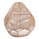 Maxbell Handwoven Lamp Shade Hanging Light Fixture Cover for Hotel Cafe Decoration