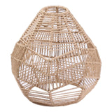 Maxbell Handwoven Lamp Shade Hanging Light Fixture Cover for Hotel Cafe Decoration