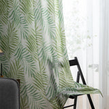 Maxbell Rustic Window Curtain Drapes Door Curtain for Bedroom Decor Light Green