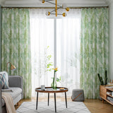 Maxbell Rustic Window Curtain Drapes Door Curtain for Bedroom Decor Light Green