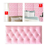 Maxbell 35Cmx70cm Wall Stickers Wallpaper Removable for Wall Bedroom Decoration Pink