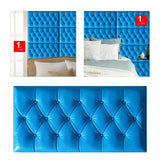 Maxbell 35Cmx70cm Wall Stickers Wallpaper Removable for Wall Bedroom Decoration Dark Blue