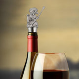 Maxbell 6Pcs Bottle Pourer Gift Durable Solid Creative Alloy for KTV Clubs Hotels Argent