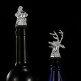 Maxbell 6Pcs Bottle Pourer Gift Durable Solid Creative Alloy for KTV Clubs Hotels Argent