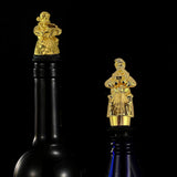 Maxbell 6Pcs Bottle Pourer Gift Durable Solid Creative Alloy for KTV Clubs Hotels Aureate