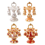 Maxbell Elegant Small Goblets Drinkware Set Retro for Ornament Housewarming Wedding Argent White