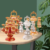 Maxbell Elegant Small Goblets Drinkware Set Retro for Ornament Housewarming Wedding Argent White