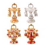 Maxbell Elegant Small Goblets Drinkware Set Retro for Ornament Housewarming Wedding Argent White