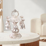 Maxbell Elegant Small Goblets Drinkware Set Retro for Ornament Housewarming Wedding Argent White