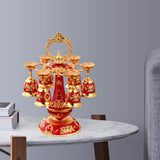 Maxbell Elegant Small Goblets Drinkware Set Retro for Ornament Housewarming Wedding Red