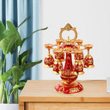 Maxbell Elegant Small Goblets Drinkware Set Retro for Ornament Housewarming Wedding Red