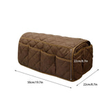 Maxbell Sofa Armrest Organizer Nonslip Bedside Pouch Holder for Phone Remote Control Coffee