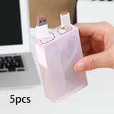 Maxbell Cable Management Power Cord Organizer for Stationery Supplies Desk Home 5Pcs