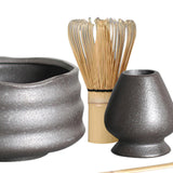 Maxbell Handmade Matcha Set Traditional Tea Ceremony for Tea House Kithen Restaurant Black