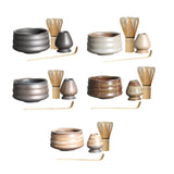 Maxbell Handmade Matcha Set Traditional Tea Ceremony for Tea House Kithen Restaurant Black