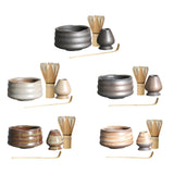 Maxbell Handmade Matcha Set Traditional Tea Ceremony for Tea House Kithen Restaurant Black