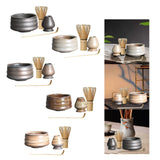 Maxbell Handmade Matcha Set Traditional Tea Ceremony for Tea House Kithen Restaurant Black