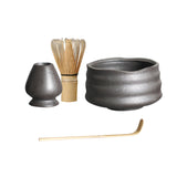Maxbell Handmade Matcha Set Traditional Tea Ceremony for Tea House Kithen Restaurant Black