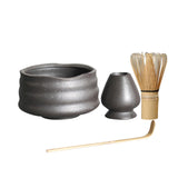 Maxbell Handmade Matcha Set Traditional Tea Ceremony for Tea House Kithen Restaurant Black