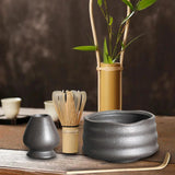 Maxbell Handmade Matcha Set Traditional Tea Ceremony for Tea House Kithen Restaurant Black