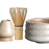 Maxbell Handmade Matcha Set Traditional Tea Ceremony for Tea House Kithen Restaurant Apricot
