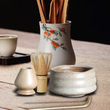 Maxbell Handmade Matcha Set Traditional Tea Ceremony for Tea House Kithen Restaurant Apricot