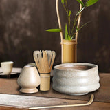 Maxbell Handmade Matcha Set Traditional Tea Ceremony for Tea House Kithen Restaurant Apricot