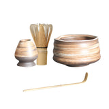 Maxbell Handmade Matcha Set Traditional Tea Ceremony for Tea House Kithen Restaurant Brown