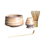Maxbell Handmade Matcha Set Traditional Tea Ceremony for Tea House Kithen Restaurant Brown