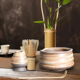 Maxbell Handmade Matcha Set Traditional Tea Ceremony for Tea House Kithen Restaurant Brown