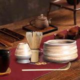 Maxbell Handmade Matcha Set Traditional Tea Ceremony for Tea House Kithen Restaurant Brown